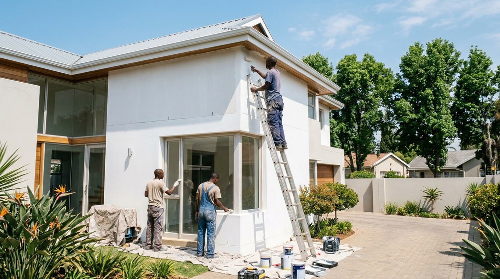 Professional painters working in Big Bay, Cape Town Swartland